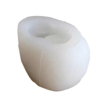 

Silicone Concrete Molds Geometric Skull Flowerpot Mold Handmade Cement Planter Mould Pen Holder Tool