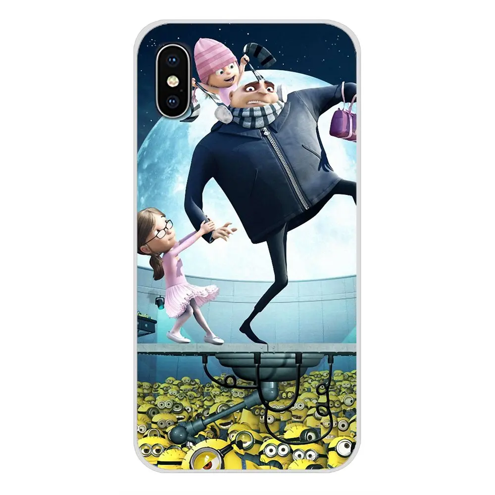 Для huawei G7 G8 P7 P8 P9 P10 P20 P30 Lite Mini Pro P Smart плюс прозрачная задняя крышка из ТПУ чехла Gru футболка с миньонами для детей; D меня - Цвет: images 4