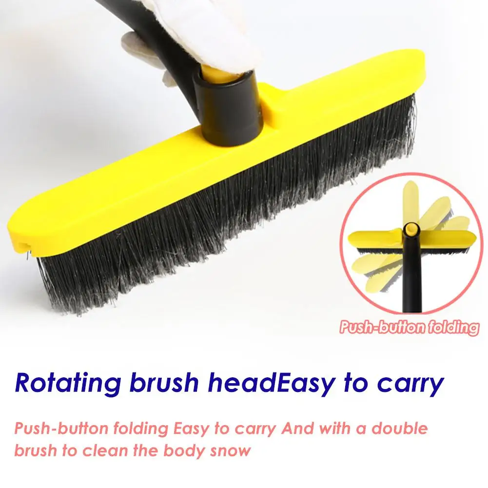 Car Wash Detailing Two-in-one Snow Brush Shovel Car Ice Snow Removal Tool Removal Ice Scraper Foam Grip Detachable Snow Mover