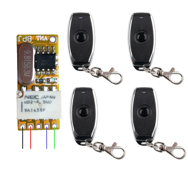 DC 3 7 V 4 5 5V 6V 9V 12V RF микро система контроля допуска к двери мини небольшой объем