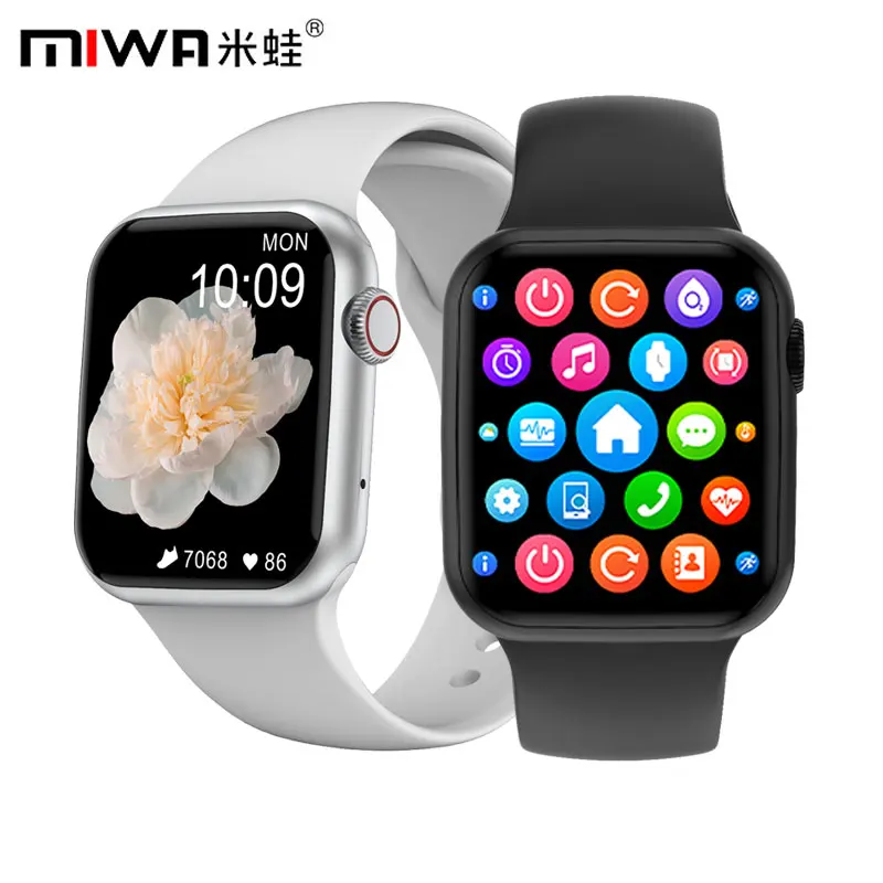 Miwa DT100 1.76 Inch Smart Watch Women Bluetooth Call Full Touch Fitness Tracker Blood Pressure SmartClock Men GTS Smartwatch