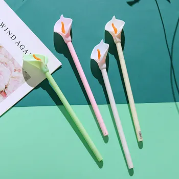 

36PCS Creative Gel Pen 0.5mm Stationery Office Student Supplies Calla Lily Modeling Pen Kawaii School Supplies