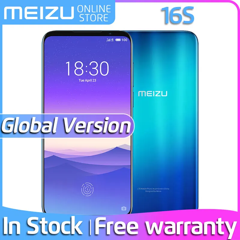 Meizu 16s 6G 128GB Snapdragon 855 Smartphone Android NFC Phone Global Version Meizu16 s 48MP 20MP Camera Amoled Super Screen