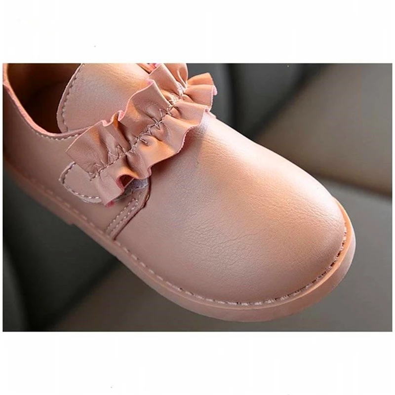 Girls Baby Leather Shoes Rabbit Ears Cute Princess Shoes Baby Toddler Shoes Soft Bottom Anti-skid Age 1-5 Years Old Kids Shoes