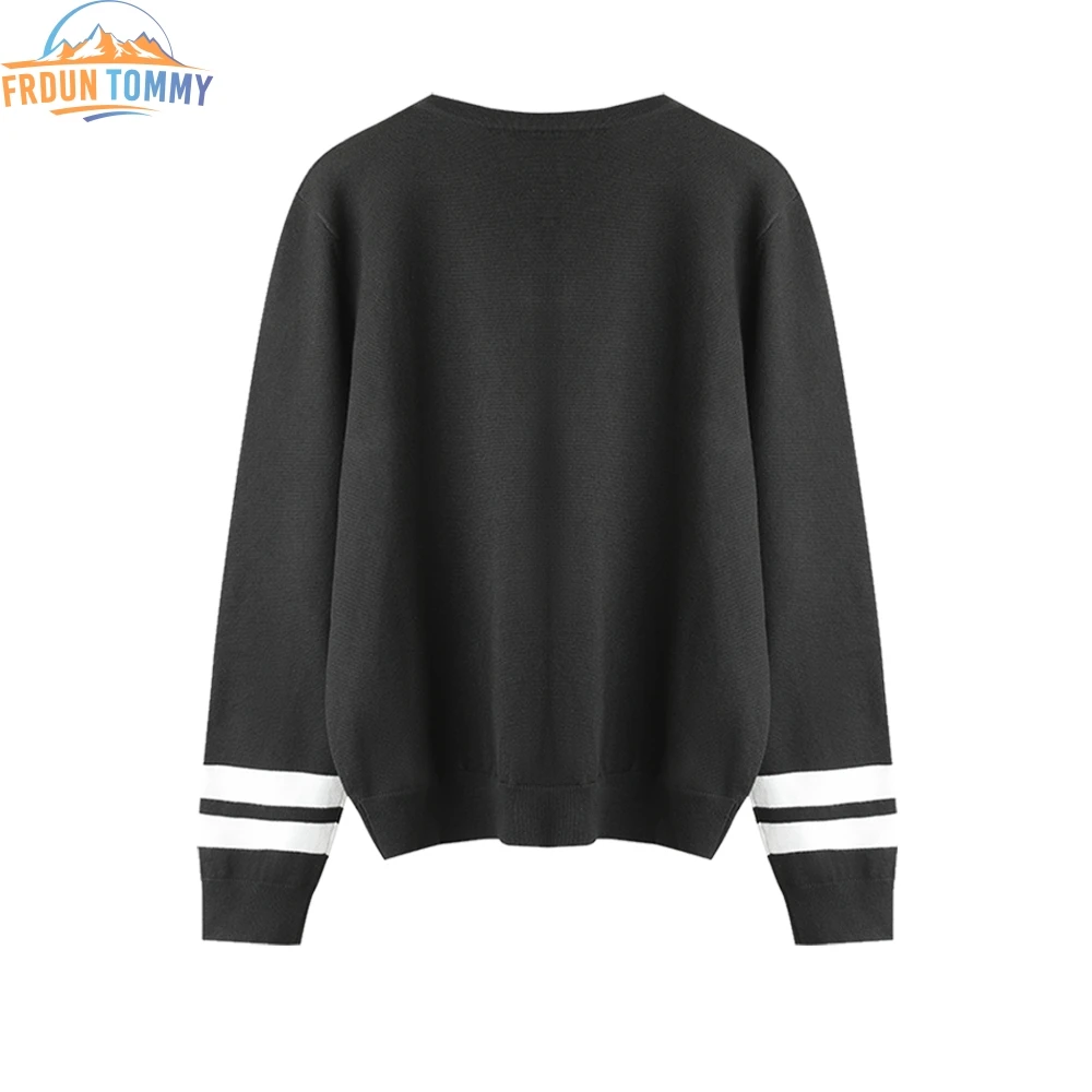 Новинка 2019 модные женские свитера с круглым вырезом Модные Белые Полосатые