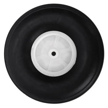 

5mm Shaft Hole RC Plane PU Tail Tire Plastic Wheel Metric Size D127 H46