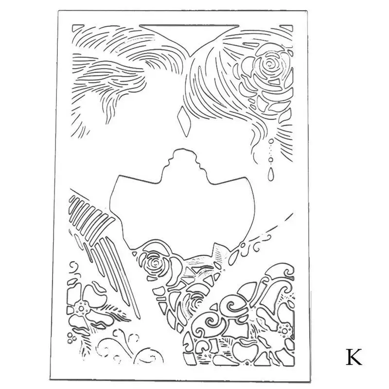 K 1 шт. колесо обозрения, замок, металлические режущие штампы трафареты для DIY скрапбукинга декоративное тиснение ручной работы высечки шаблон - Цвет: K