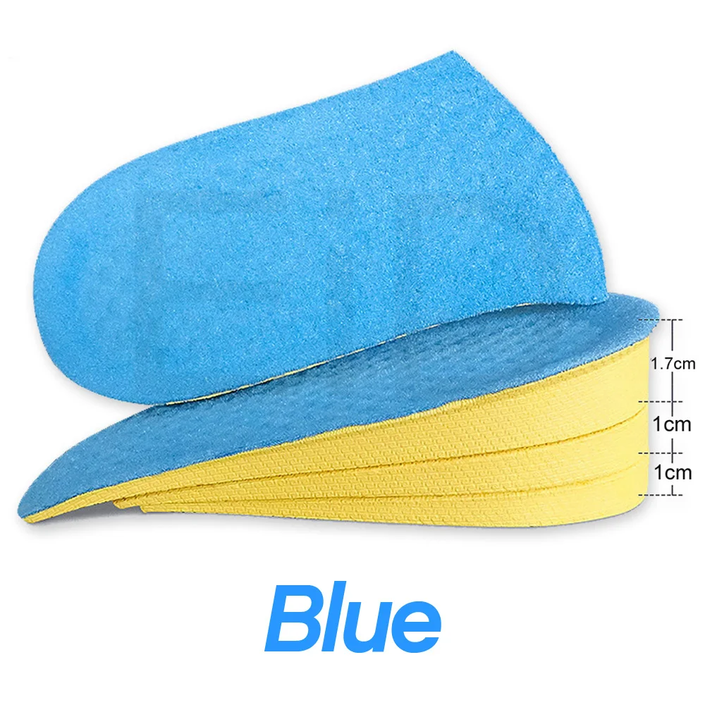 EiD, 3,7 см, невидимая стелька для увеличения роста, подушка для увеличения высоты, регулируемый крой обуви, вставка на пятке, более высокая поддержка, Абсорбирующая подкладка для ног - Цвет: Blue