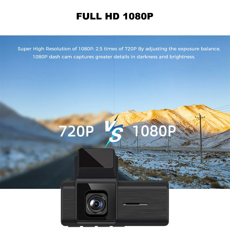 Full HD 1080P Автомобильный видеорегистратор камера заднего вида с ночным видением