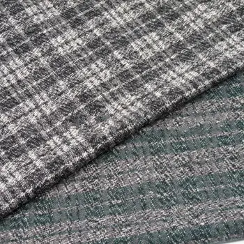 

Wool fabric autumn and winter coat mixed color plain plaid