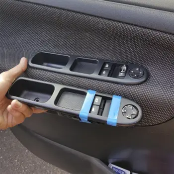 

6554.QC Electric Auto Window Switch Left Replacement Button Cover Cap Car Window Switch Panel for Peugeot 207 Citroen C3 Picasso