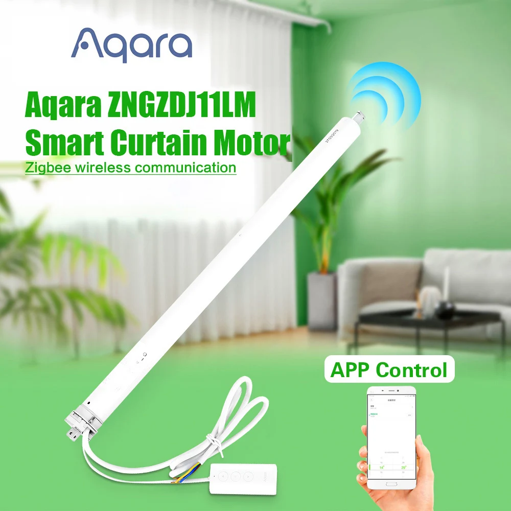 Aqara двигатель рулонного затвора ZNGZDJ11LM умный занавес мотор ZiGBee Умный дом смартфон приложение дистанционное управление