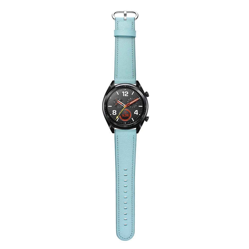 UEBN 22 мм кожаный браслет для HUAWEI Watch GT 2 46 мм наручный ремешок HONOR Magic для samsung gear S3 Classic& Frontier Ремешки для наручных часов