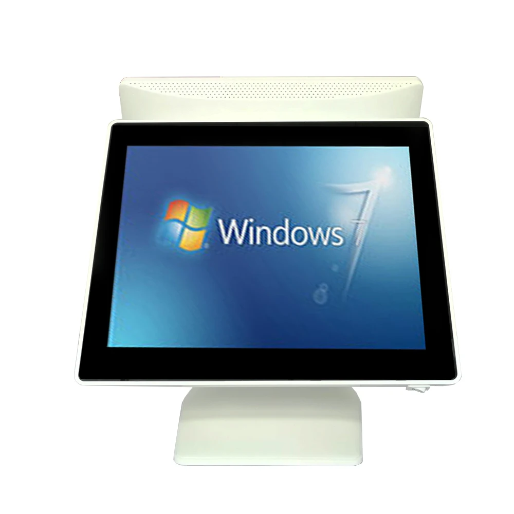 

High qualith POS machine 15 inch white POS system for restaurants and retailers LED touch screen POS termonal