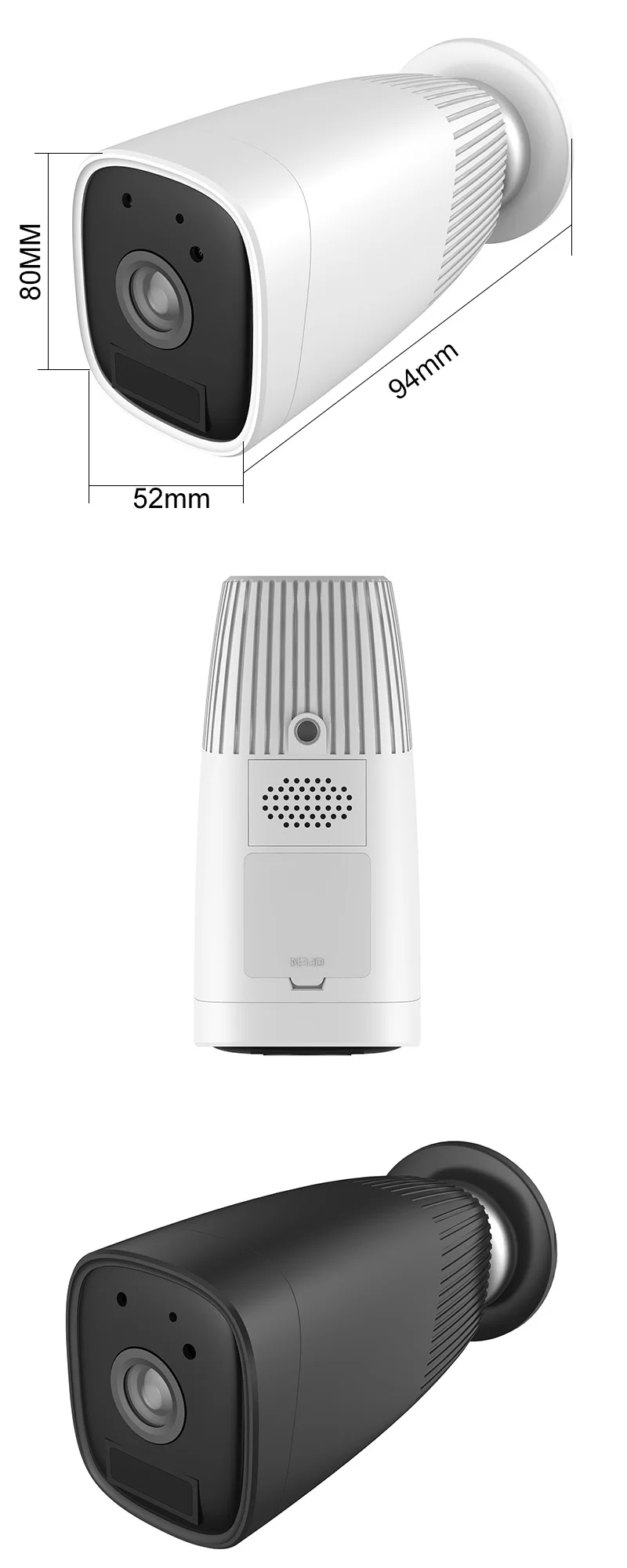 Tuay 1080P wifi батарея камера IP уличная перезаряжаемая Беспроводная ip-камера двухсторонняя аудио Встроенная 12000mAh Smart Life APP