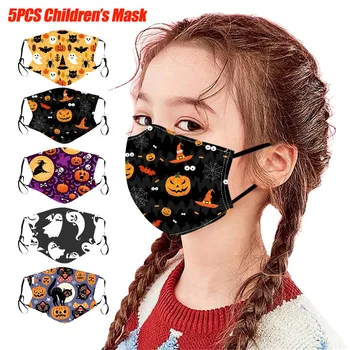 

5PC Kids Children Outdoor Cotton Mouth Masks Washable Reusable Face Masks Filter Face Mask Mouth Caps Cloth Mouth Mask Washable