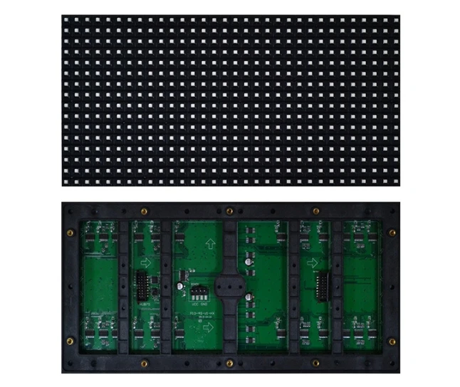Полноцветный уличный светодиодный модуль SMD3535 P10 320 мм * 160 32*16 пикселей IP65 1/4 экран