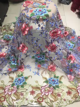 

Fashion African Lace Fabric High Quality Pink Lace Nigerian Lace Fabric 2020 High Quality Lace With Beaded 5yards