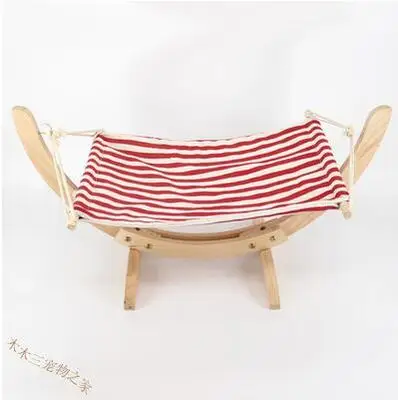 Wooden Cat Beds Pet Hammock Cat Hammock Hanging Nest Dutch Pig Chinchillas Hammock Cat Litter Cat Cradle Cat Bed Swing Kennel