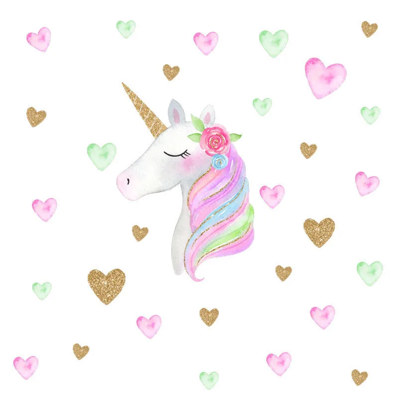 Rainbow pony anime wall decals My Little Horse 3d pvc stickers kids bedroom nursery decoration murals poster cartoon wallpaper