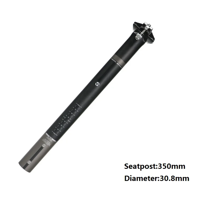 30.8x350mm Новинка, TOSEEK, углеродные аксессуары для сиденья, Горный/дорожный велосипед, подседельный штырь, части велосипеда, Tige De Selle, углеродное волокно, Bicicleta - Цвет: 30.8x350mm