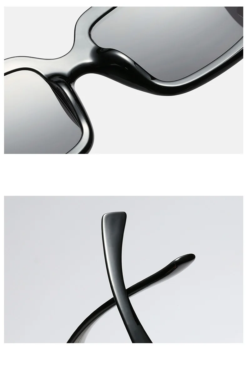 Модные Черные Квадратные Солнцезащитные очки знаменитостей, роскошные брендовые дизайнерские винтажные мужские солнцезащитные очки, большие тени, солнечные очки UV400