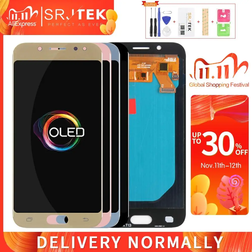 2 шт./лот OLED экран для Samsung J530 ЖК дисплей GALAXY J530F сенсорный дигитайзер стекло в