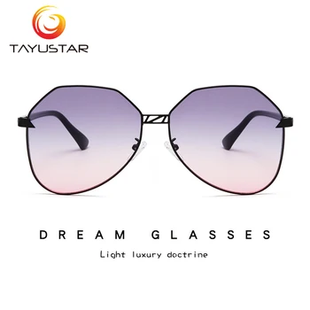 

TIIYU 2020 Brand Sunglasses Fashion Luxury High Quality Retro Ladies Glasses Gradient Lens High-end Designer Pilot Sunglasses