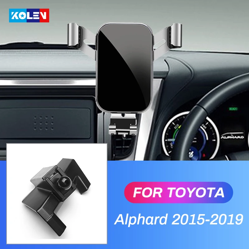

Автомобильный держатель Мобильный телефон для правого водителя Toyota Alphard 2015-2019, с креплением на вентиляционную решетку мобильный телефон