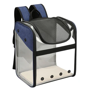 

Pet Backpack SBS Automatically Lock Outdoor Foldable Portable Ventilated Dog Cat Carrier Travel Breathable Carrying Bag