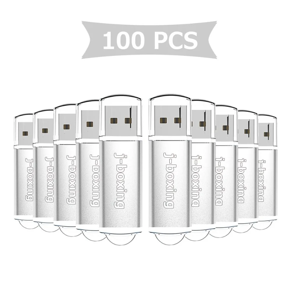 J-boxing оптом 100 шт USB флэш-накопитель 1 Гб 4 Гб флешки прямоугольник флеш-накопитель 16 ГБ 32 ГБ для ПК ноутбук планшет Mac 64M 256M