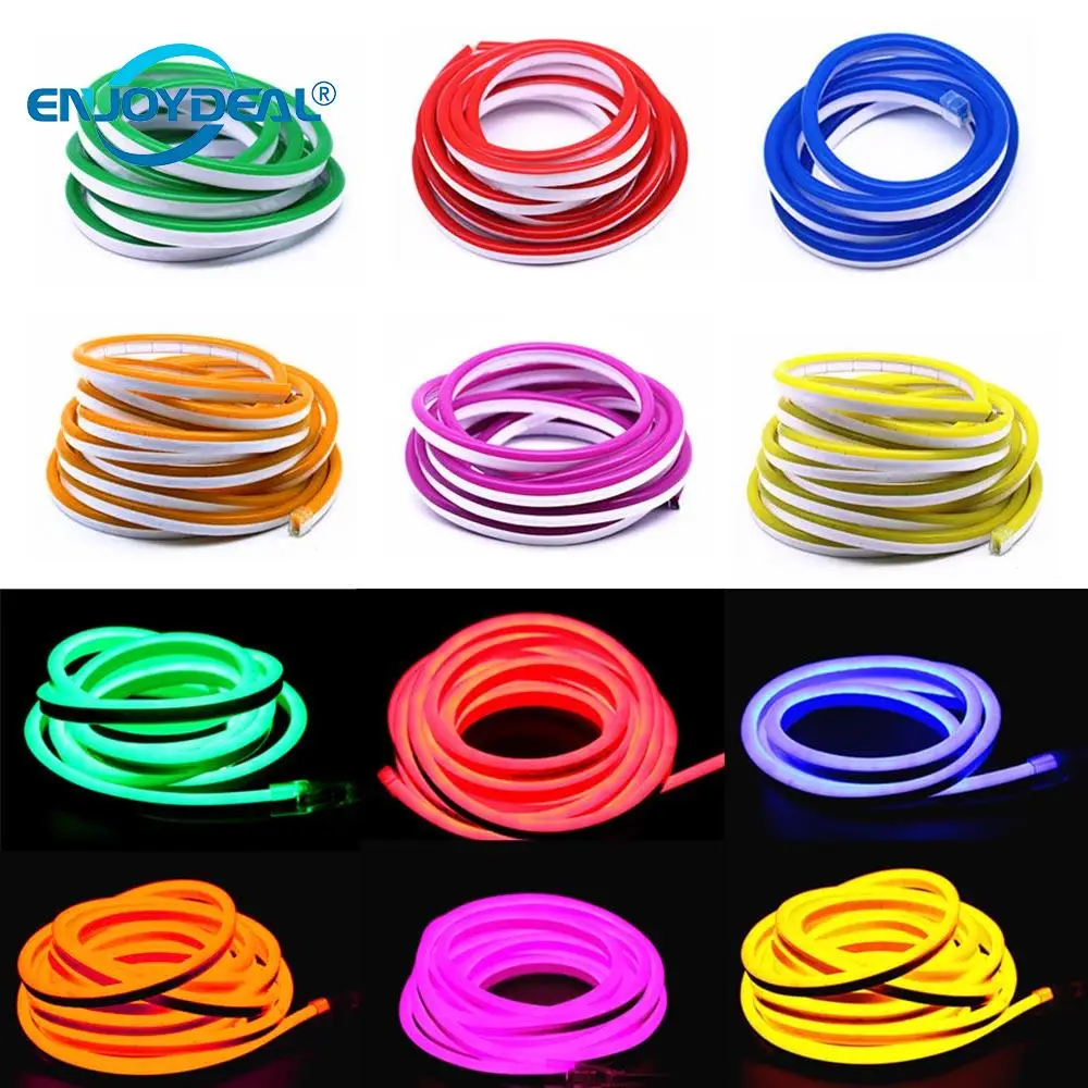 DC12V Waterproof Light Strip Indoor Silicone Flexible Outdoor LED Neon Lighting Tube for Christmas Holiday Garden Party | Освещение