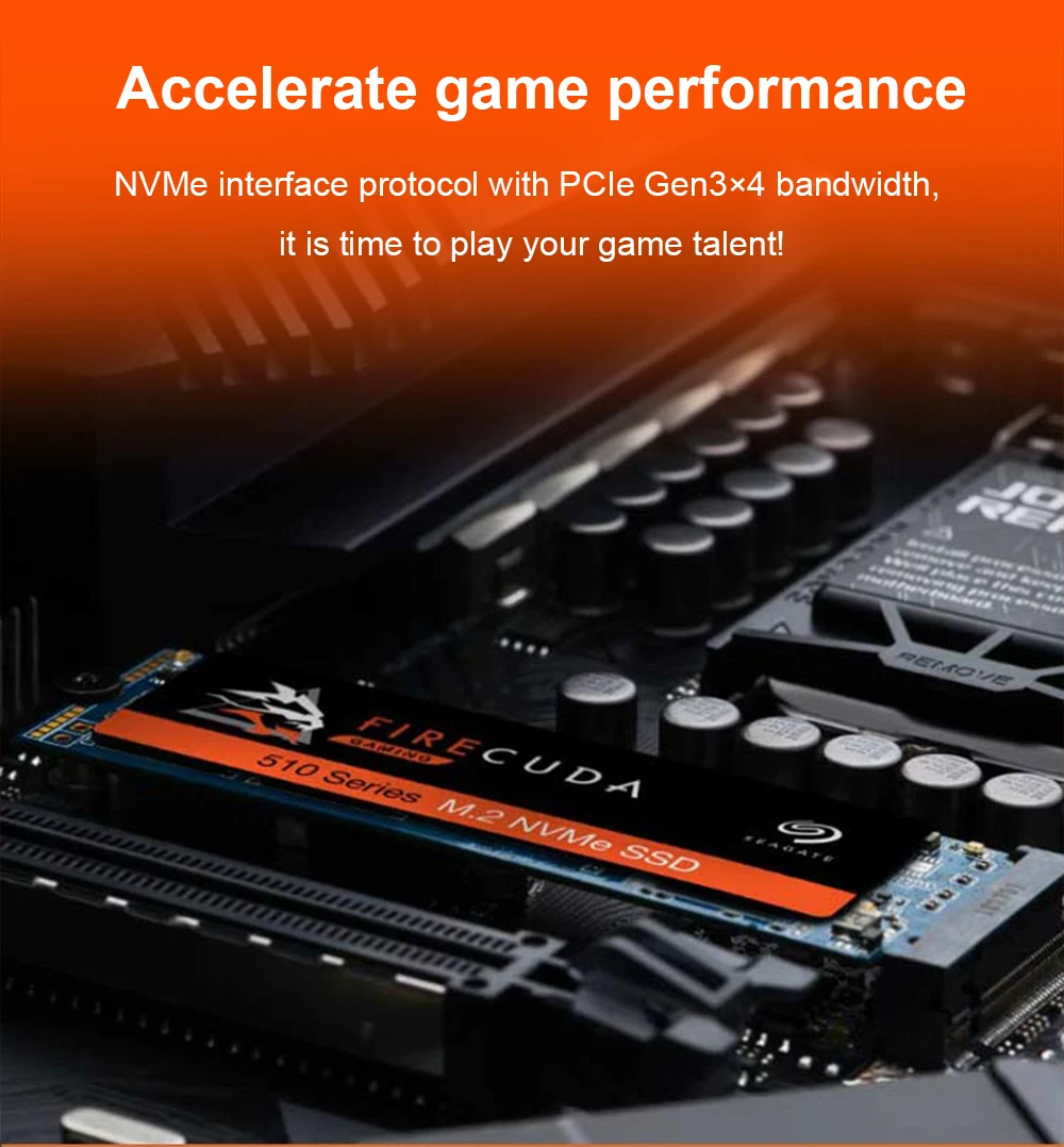 Seagate FireCuda SSD 510 series 1 ТБ 2 ТБ Внутренний твердотельный накопитель M.2 NVMe игровой жесткий диск ZP1000GM30011