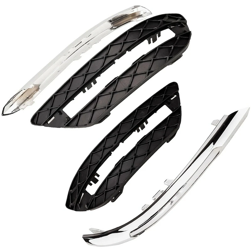 

Daytime Running Light Insert Bezel Grille Cover Trim for Mercedes Benz W204 2048803324 2048803224 2048852974 2048853074