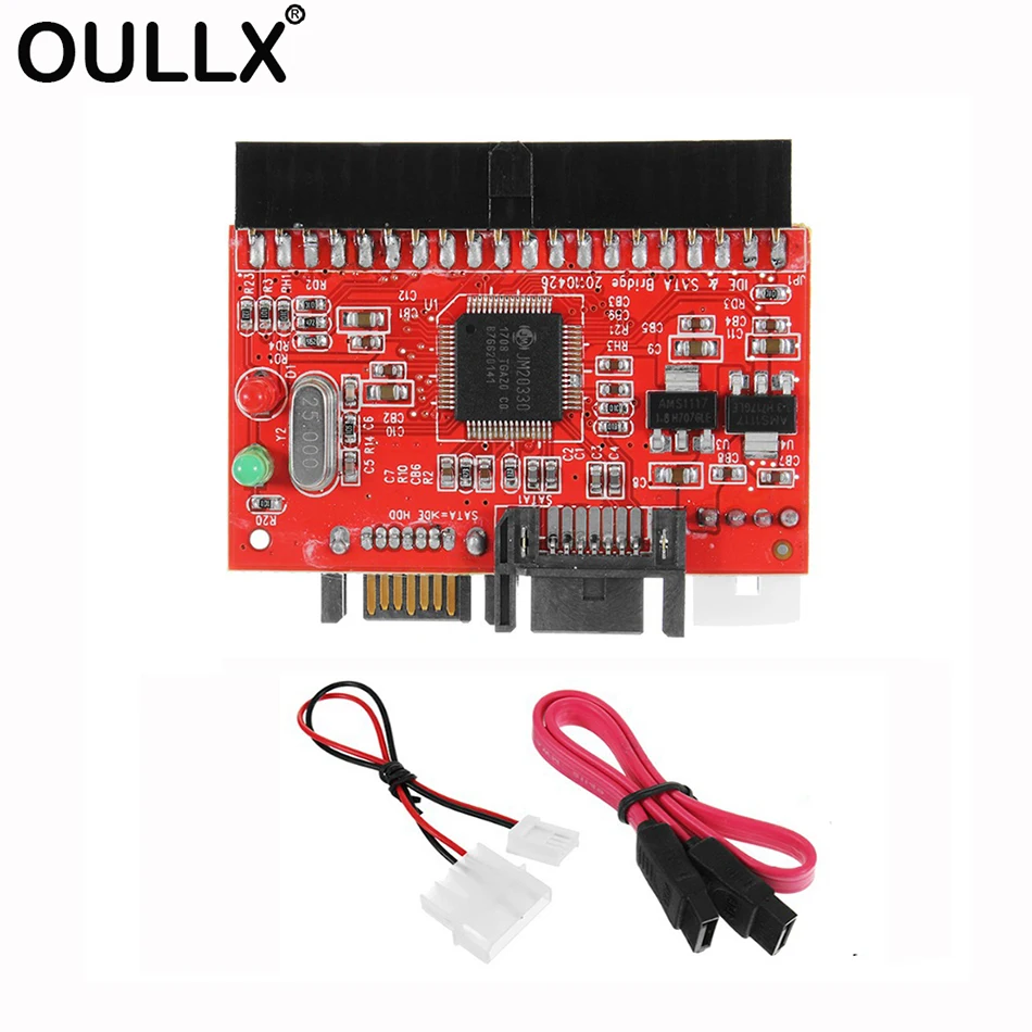 OULLX 2 в 1 IDE to SATA/SATA to конвертер адаптеров IDE 3,5 "40pin для DVD CD HDD двунаправленная передача для ПК SATA кабель для передачи данных| |   | АлиЭкспресс