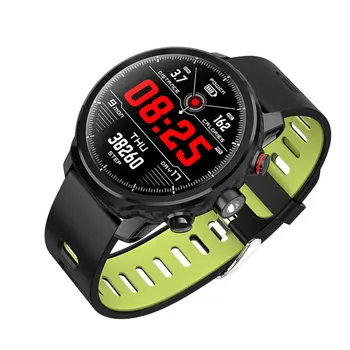 

1.3" Round Dial Waterproof Fitness Smart Watch Bluetooth 4.0 Heart Rate Silicone Strap Wristwatch