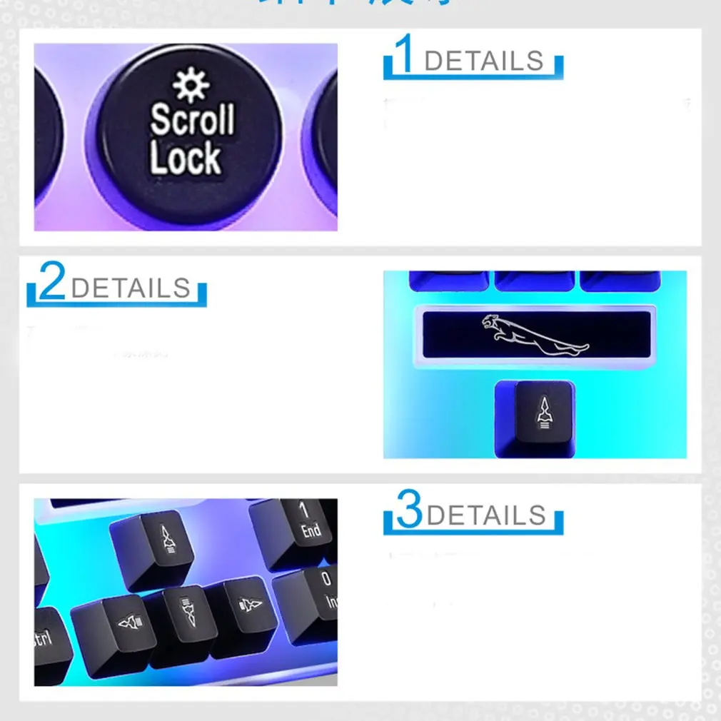 G21 USB Проводная Механическая панк-клавиатура led цветная подсветка игровая клавиатура водонепроницаемая для ПК компьютерного геймера