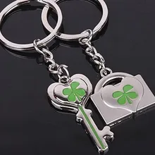 Напрямую от производителя нового стиля Оригинальное кольцо для ключей Lucky Clover брелоки для пар могут Вырезать письма настраиваемые, с логотипом