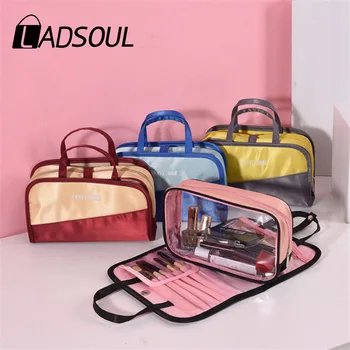 

Ladsoul Travel Cosmetic Bag Makeup Case Women Organizer Portable Storage Pouch Multifunctional Toiletry Wash Bag Waterproof