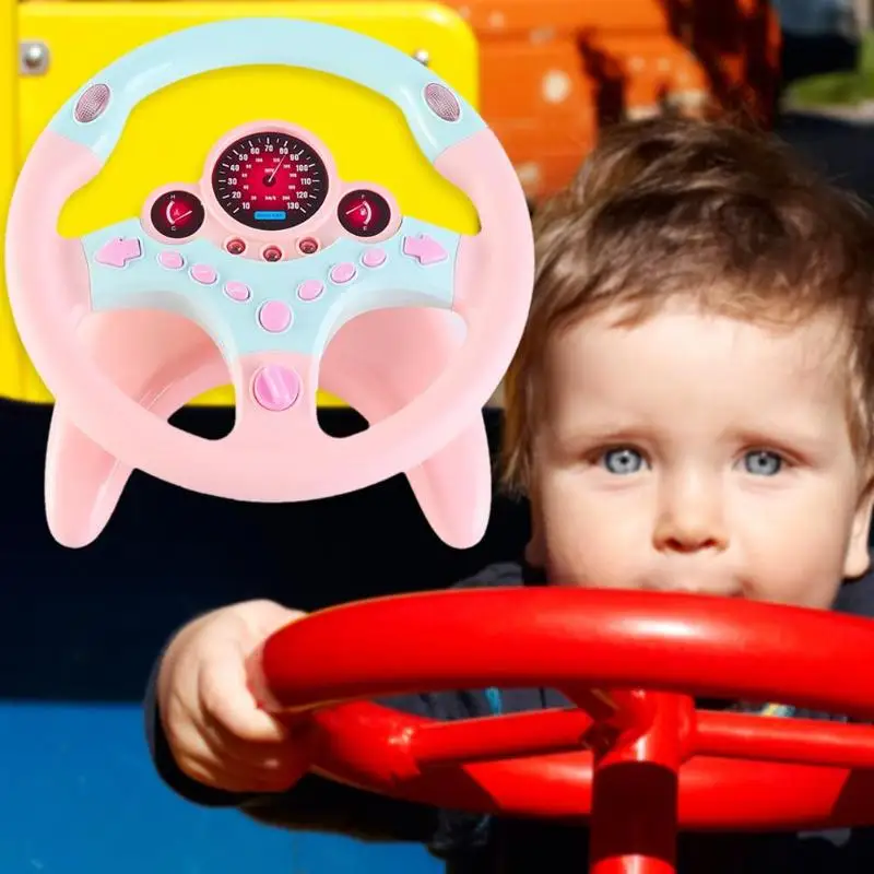 Пластиковые имитированные сопилот руль Дети Развивающие звуковые эффекты драйвер начинающие игрушки подарок