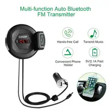 5 V/2.1A Быстрая зарядка Hands Free Встроенный микрофон Многофункциональный Авто Bluetooth fm-передатчик для телефона 2,1-3,2 дюймов