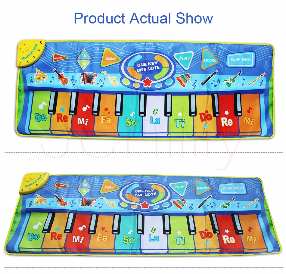 130x48 см Многофункциональные Музыкальные инструменты коврик клавиатура пианино детский игровой коврик развивающие игрушки для детей подарок для детей