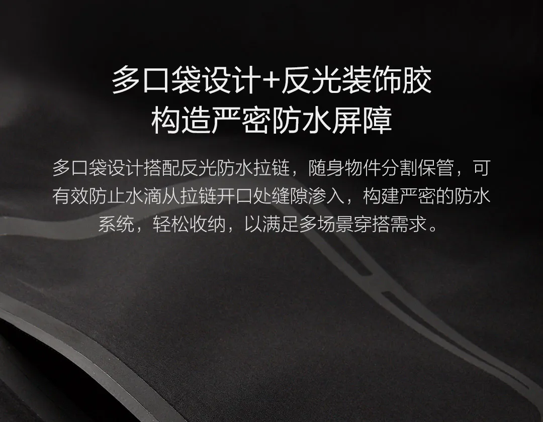 Xiaomi Mijia Uleemark Мужская трехэтажная городская ветрозащитная куртка многофункциональная эластичная ткань для хранения 3 уровня водонепроницаемая