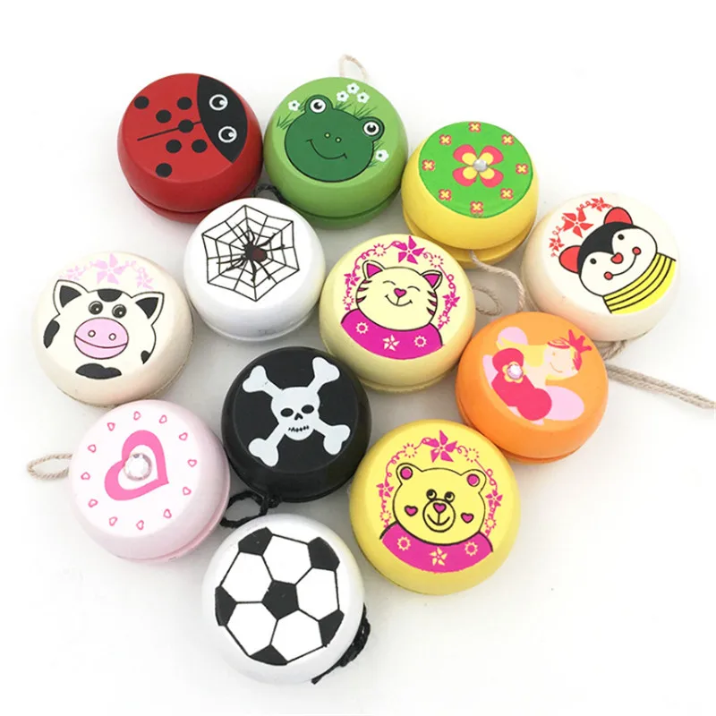 ZXZ Lindo animprime игрушки madera yoyo mariquita juguetes nignos yo-yo creativo Yo juguetes para nignos yoyo bola