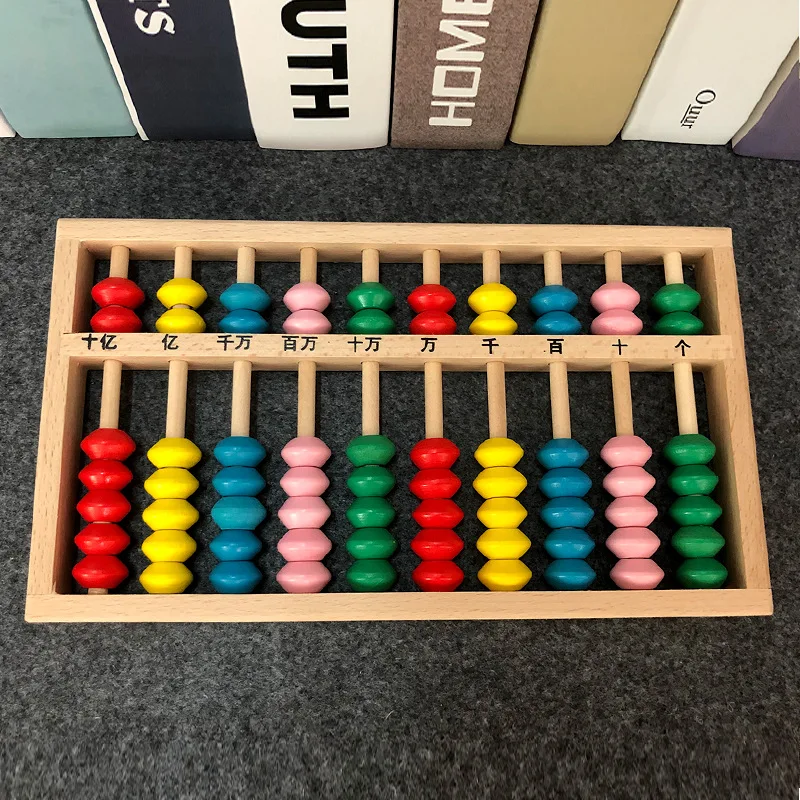Строительные блоки Abacus Mental Abacus расчет обучения расчет рамки детские деревянные бусины Abacus Раннее детство Educati
