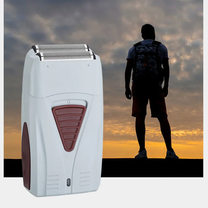 Electric Shaving Beard Machine Razor Two Blades hair clipperhair Trimmer Beard shaving machine Rechargeable Electric Shaver
