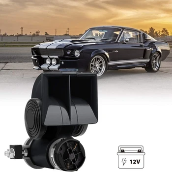 

Car Air Horn 12V Snail Compact with Compressor Automotive Relay Mini Nautilus Super Loud Horn for Truck Car Motorcycle
