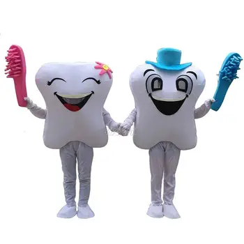 

Smiling Tooth Dentist Mascot Costume Suits Cosplay Party Dress Outfits Clothing Advertising Promotion Carnival Halloween Adults