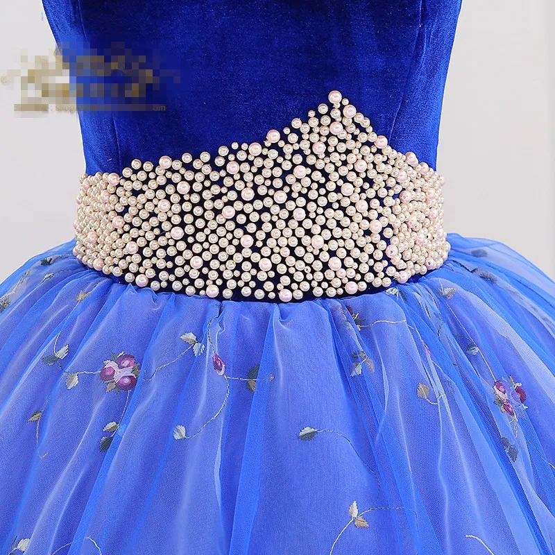 Это Yiya свадебное платье Элегантное без бретелек украшенное бисером с длиной до пола свадебное платье es Blue с открытыми плечами плюс размер халат De Mariee CH073