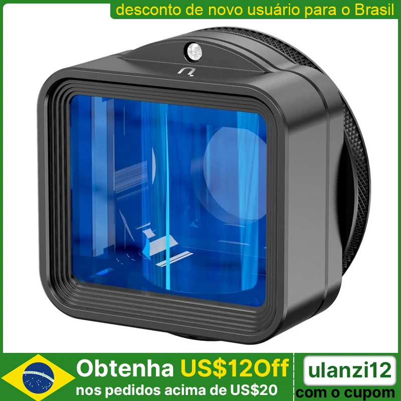 Ulanzi Anamorphic Lens for iPhone 12 11 Pro Max X 1.55X Wide Screen Video Widescreen Slr Movie Videomaker Filmmaker Lens